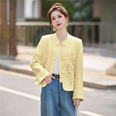 中式小香风提花短款外套女春秋2026新款洋气百搭减龄G风上衣外套，女装短外套，意芙