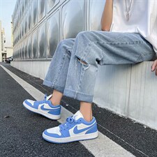新款破洞牛仔裤男夏季韩版潮流宽松潮牌中性休闲长裤子NB675-P35图片