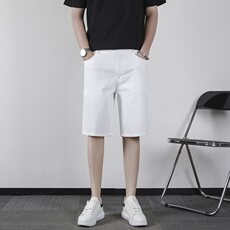 短裤男生2025夏季休闲裤薄款男生五分裤直筒坠感修身西裤KA50，男装西裤，星座1116A-2（原606A-1）