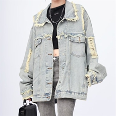 JK8920-P55cleanfit牛仔外套男女春秋款痞帅炸街穿搭复古，男装工装外套，电商B323A