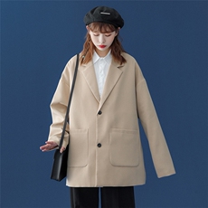！春新品个性宽松落肩情侣西装休闲西服外套XZ02P75控98，男装西服，A247A