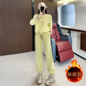 女秋冬季新款青春活力休闲运动两件套图片