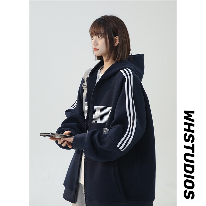 2025春季新款袖子条纹设计中性夹克外套WY918-P75控98,男装夹克,电商A148-1