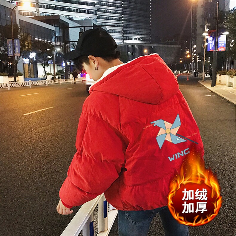 MY16112-P100加厚加绒连帽棉衣男大码棉服男面包服男,男装棉衣,电商A040A