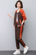 时尚休闲套装女春秋新款宽松显瘦运动服两件套百搭舒适家居服，女装套装/套裙，悦见她