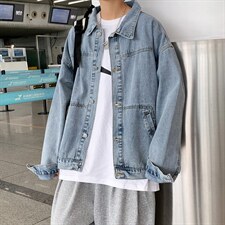 牛仔秋季潮ins港风痞帅复古休闲夹克2021新款百搭上衣W1579-P55，男装夹克，星座512-4