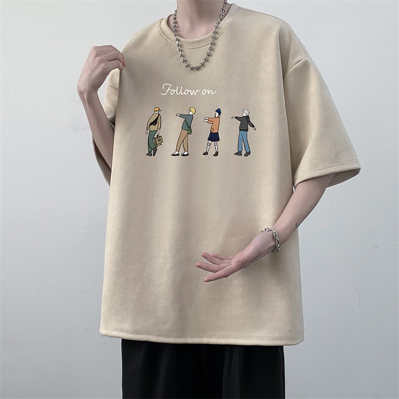 麂皮绒短袖t恤男大码半袖男JD82043-P25,男装T恤,电商A040