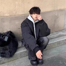 美式高街复古老钱风薄款夹克冲锋衣男女纯色休闲宽松boxy飞行外套，男装夹克，电商A443