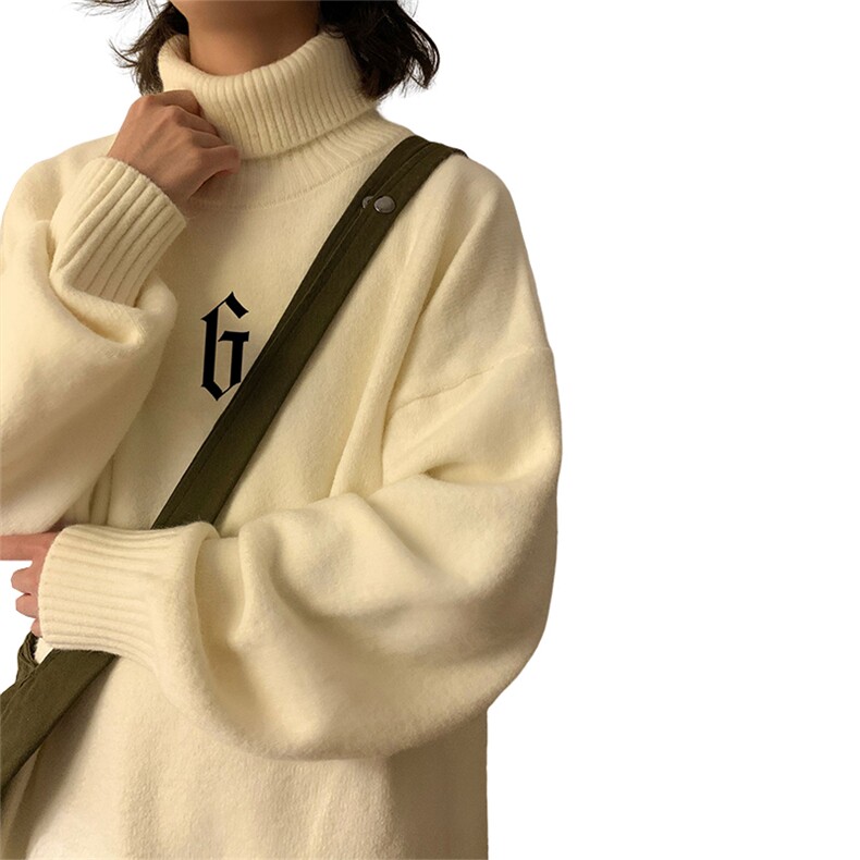 高领毛衣男美式复古重磅hiphop冬款加绒加厚超厚高级感慵懒针织衫,男装针织衫/毛衣,电商B367