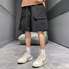 2024新款工装短裤男潮牌ins休闲裤宽松大码中裤五分裤D0603-P46，男装牛仔裤，星座308B-2