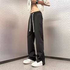 男春季休闲时尚潮流包边半松紧垂感开叉西裤BK350-P38，男装休闲裤，星座1109-3