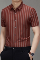 BGW-K425118夏季新款男士条纹短袖衬衣百搭衬衫商务男装，男装T恤，电商B360
