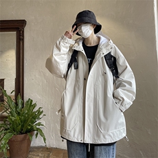 抖音直播品质登山防风多口袋工装冲锋衣外套XZ301ACFY8801P80，男装夹克，星座301A
