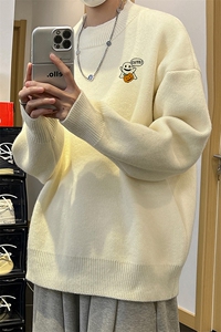 高质量！秋冬季半高领毛衣男士加绒加厚线衣男针织衫男MY139-P45图片