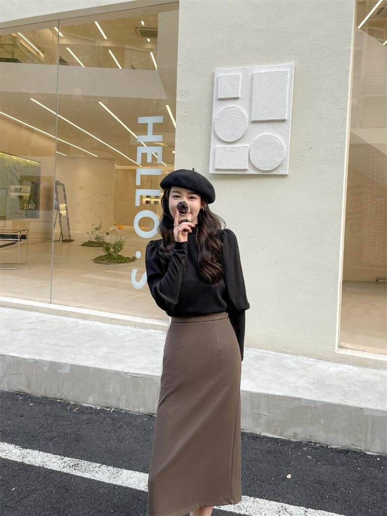 磨毛加厚泡泡袖打底衫，其它，Balance Studio