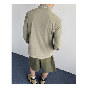 美式速干防晒衣男款夏季cleanfit薄款透气夹克外套户外凉感防晒服图片