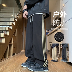 抖音品质秋季新款机能户外防水宽松冲锋裤B315-K24335-特p35控68，男装休闲裤，电商B315
