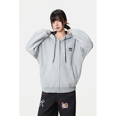 5645-P65韩版新款设计感拉链开衫宽松外套连帽卫衣薄款，女装短外套，星座617A-2