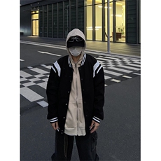 棒球服夹克男女韩版潮流高街帅拼色宽松2025秋冬ins外套WT001-P55，男装夹克，星座412-1