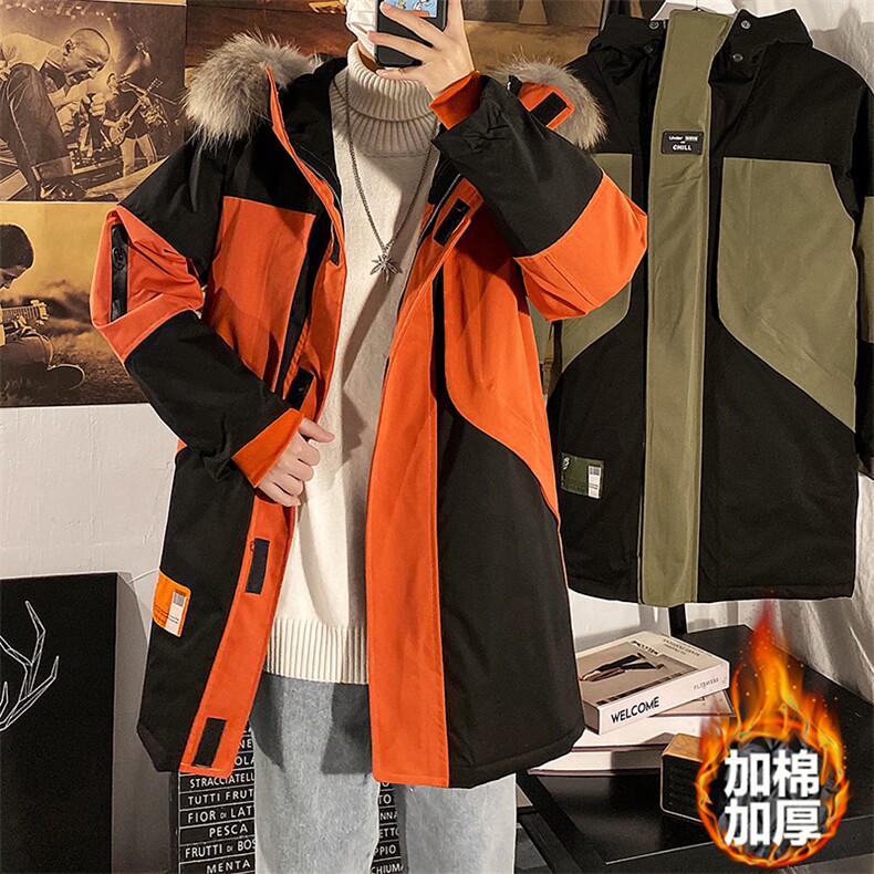 8XL-M港风棉衣男冬新款大毛领加厚棉服加厚外套货足支持各种活动,男装棉衣,钱塘717(原712)