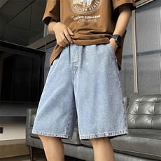 潮流牛仔短裤男士夏季休闲舒适外穿短裤DK850-特批32，男装休闲裤，星座718-1