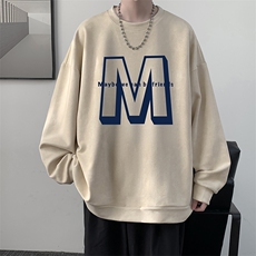 麂皮绒卫衣男大码重磅长袖t恤男JW81260-P35，男装卫衣，电商A040