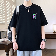 夏季男短袖t恤高品质多工艺发泡印大码T恤衫HF8516-P34，男装T恤，星座1206（原A206）