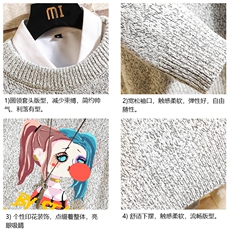 加厚加绒毛衣男大码毛线衣男针织衫M19298-P45加绒款-P65砖墙，男装针织衫/毛衣，电商A040A