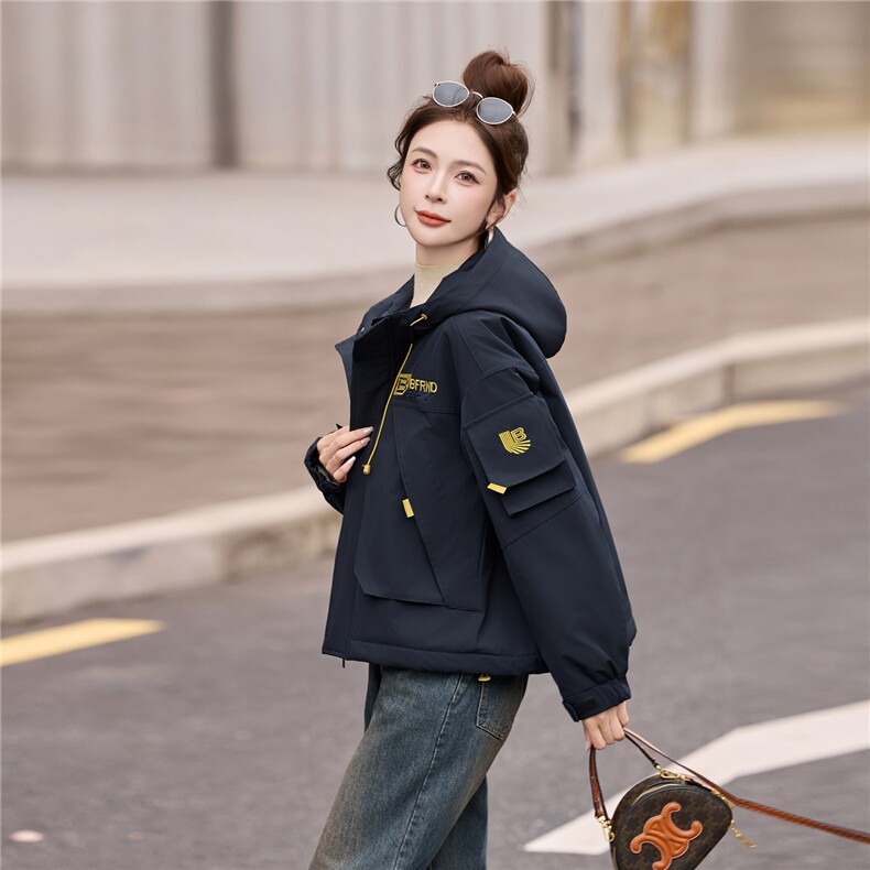 2025年时尚流行简约保暖冲锋衣棉衣外套冬季,女装棉衣/棉服,涵亦佰惠