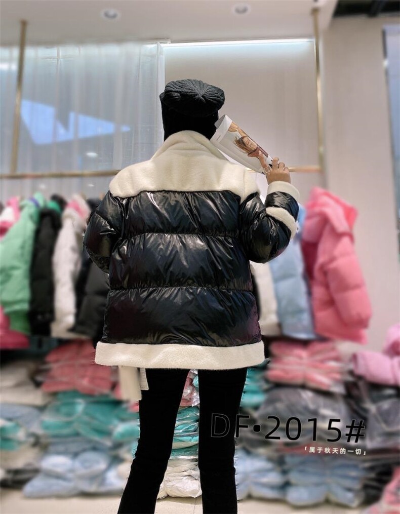 现货，拼接羽绒服，女装羽绒服，笛菲