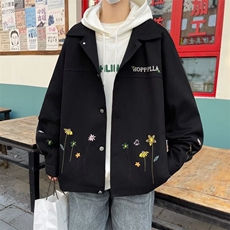 外套男春秋新款痞帅风男士春装上衣男生穿搭粉色夹克潮HH215P65，男装夹克，星座1013-5