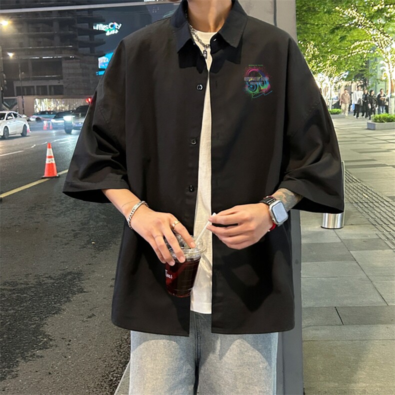 量大优供视频冰丝短袖衬衫男DS243-特P25,男装T恤,电商B367