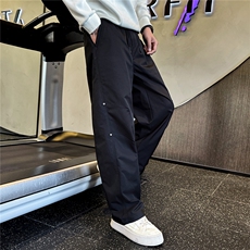 春季2026新款裤子男宽松直筒设计感春天休闲长裤A313-256199-P58，男装休闲裤，电商A313