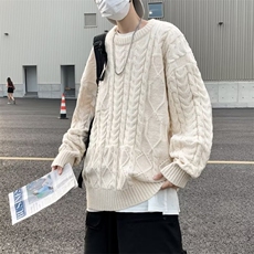 B306P50秋冬男装男生毛衣线衫时尚宽松男日系打底衫，男装T恤，星座512-6