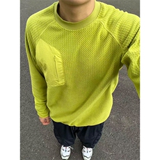 高品秋冬动态保暖绒感水波纹圆领抓绒卫衣打底衫男女A1147-P58，男装T恤，星座1505