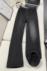 B221美式ins高街暗黑宽松直筒加绒牛仔裤LK25599-特P48控88，男装牛仔裤，电商B221