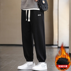 秋冬现货主推2025新款男士加绒印花休闲运动长裤潮JR925-P20，女装休闲裤，星座1816-2（原1210–2）