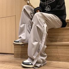 8XL-M休闲裤男秋冬季加肥加大码西裤高街显瘦拖地裤9026p68控88，男装休闲裤，电商D206-1