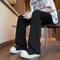 加长版裤子男高个子185cm110牛仔裤微喇直筒休闲KZ002P55加绒P65，男装牛仔裤，电商B312