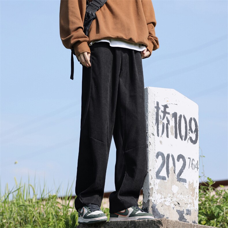 现货2026春装宽松弯刀裤直筒阔腿裤长裤K2633-特P23，男装休闲裤，星座1212