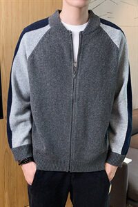 秋冬季外套男潮流韩版毛衣外穿针织衫秋装开衫上衣男装DS842T图片