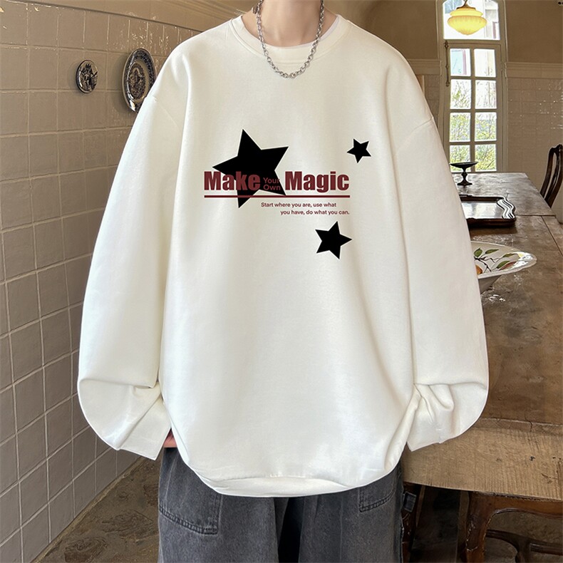 控38简约帅气百搭长袖t恤男大码卫衣T4379-P25加绒款-P35，男装卫衣，电商A040