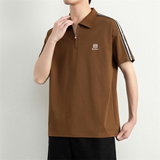 夏季短袖男刺绣翻领POLO衫T恤宽松休闲半袖上衣YD35331-P40，男装Polo衫，星座310B-3