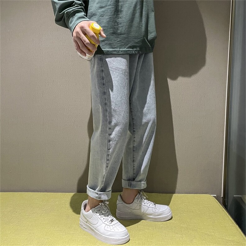 牛仔裤男款宽松oversize青少年高街复古裤子A080-9253-P35,男装牛仔裤,电商A080