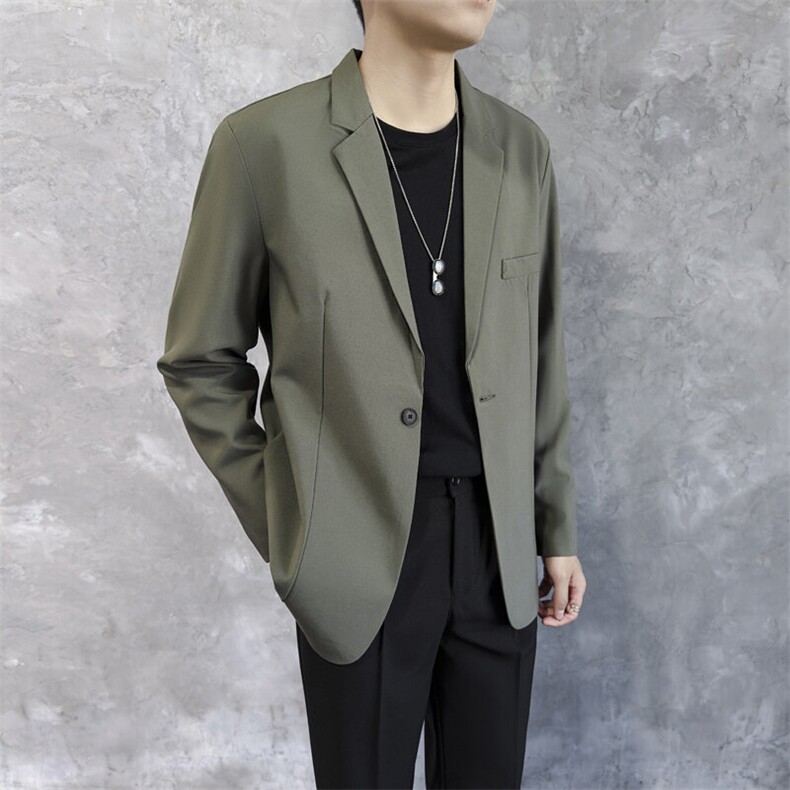 休闲西服西裤套装男士春季韩版蓝色痞帅单西小西装外套TK71，男装西服，星座1116A-2（原606A-1）