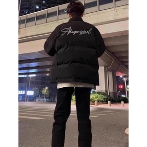 1506/QMF020/P69美式cleanfit痞帅男冬季青少年潮牌面包服图片