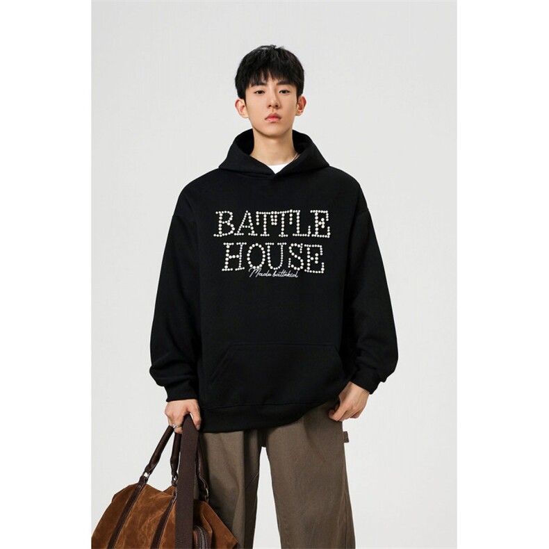 万针刺绣结构设计重磅秋冬全棉高品质美式高街连帽卫衣外套Y7707，女装短外套，电商A486-1