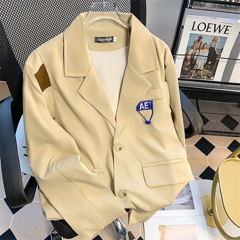 设计感小众西装外套潮牌宽松冷淡风西服高级感炸街上衣HH652 P59图片