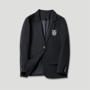 2025秋新款休闲西装男套装学院风制服男西服三件套班服W6659-P108图片