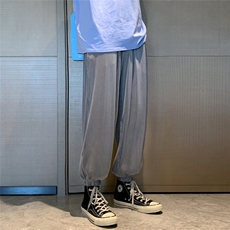 2023夏薄款运动休闲裤男士冰丝新款潮流九分长裤2011-特批32，男装休闲裤，星座718-1
